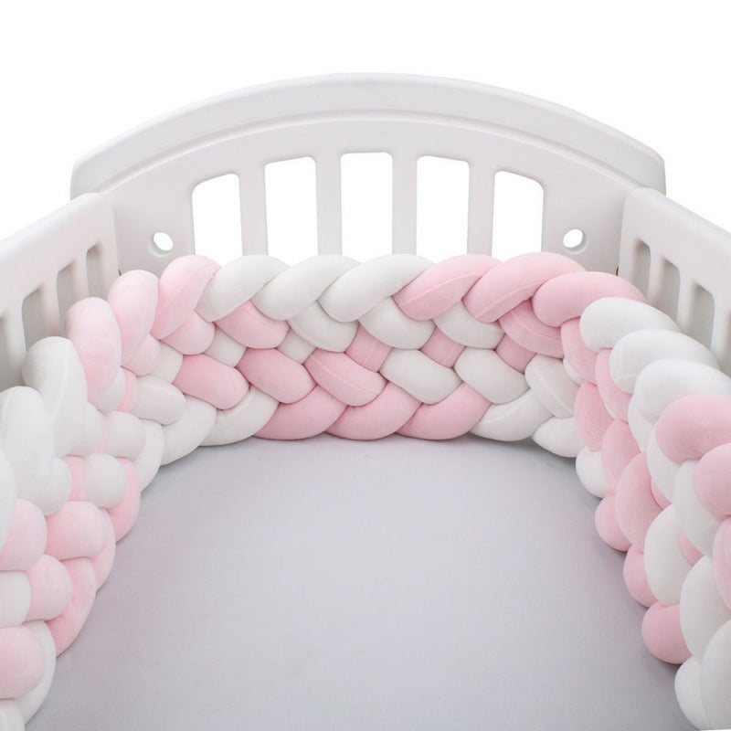 Tour de lit tressé bébé Babyride – Multicolore 6 Brins