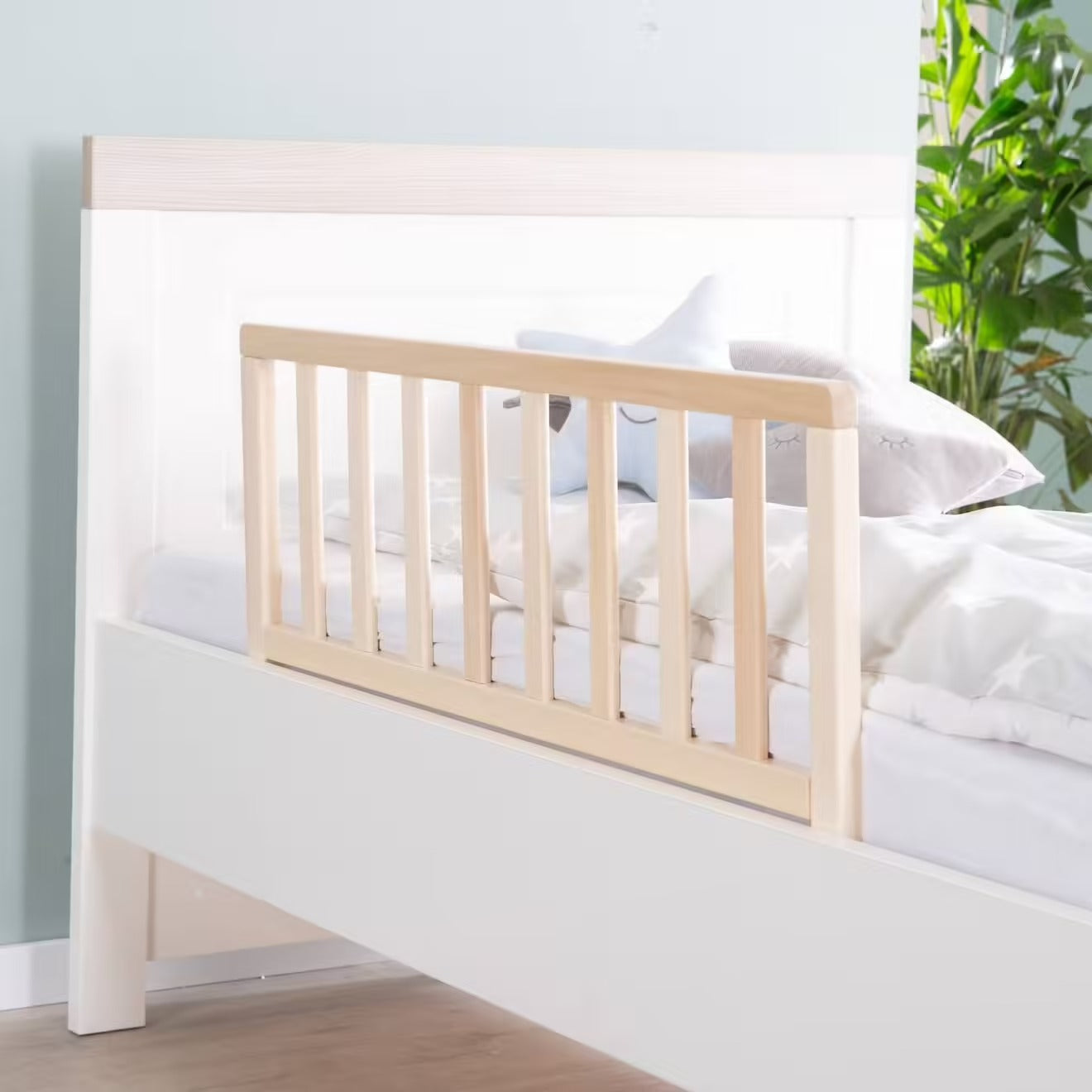 Barrière de lit en bois Babyride – Protection anti-chute bébé et enfants