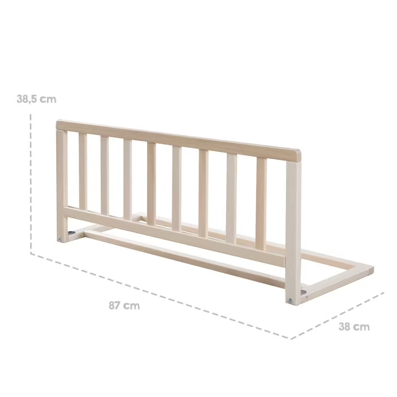Barrière de lit en bois Babyride – Protection anti-chute bébé et enfants