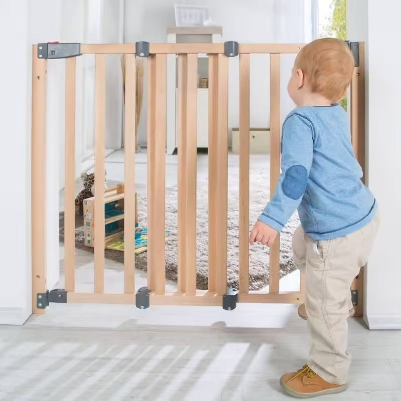 Barrière de sécurité en bois massif avec portillon magnétique Babyride