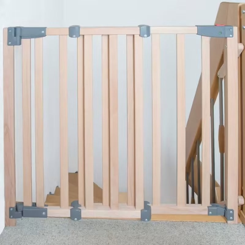 Barrière de sécurité pour escaliers en bois massif avec portillon Babyride