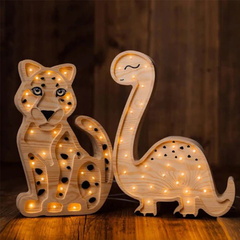 Lampe de chevet en bois naturel – Tigre