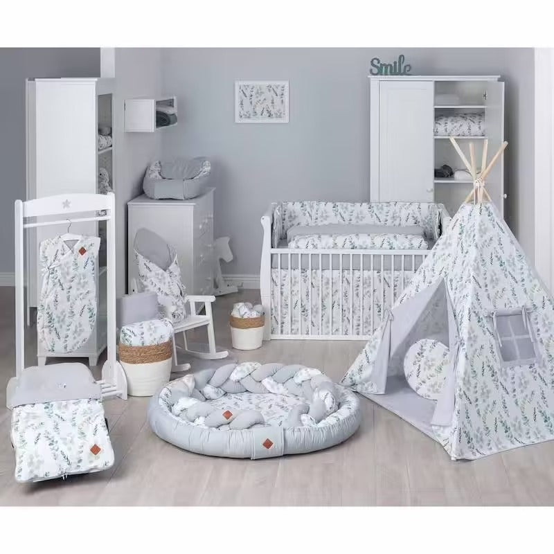 Parc de jeux tapis d'éveil eucalyptus Babyride