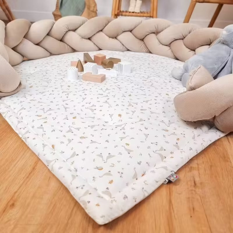 Tapis de parc et d’éveil réversible Babyride – Jardin Champêtre