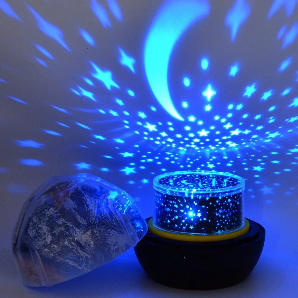 Veilleuse projecteur pour enfants – Terre étoilée