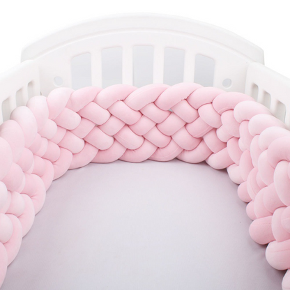 Tour de lit tressé bébé Babyride – Uni 6 Brins