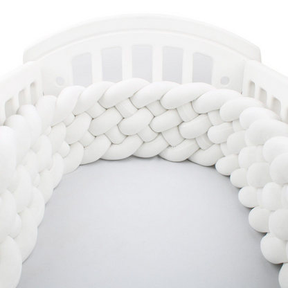 Tour de lit tressé bébé Babyride – Uni 6 Brins