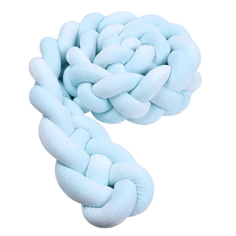 Tour de lit tressé bébé Babyride – Uni 4 Brins