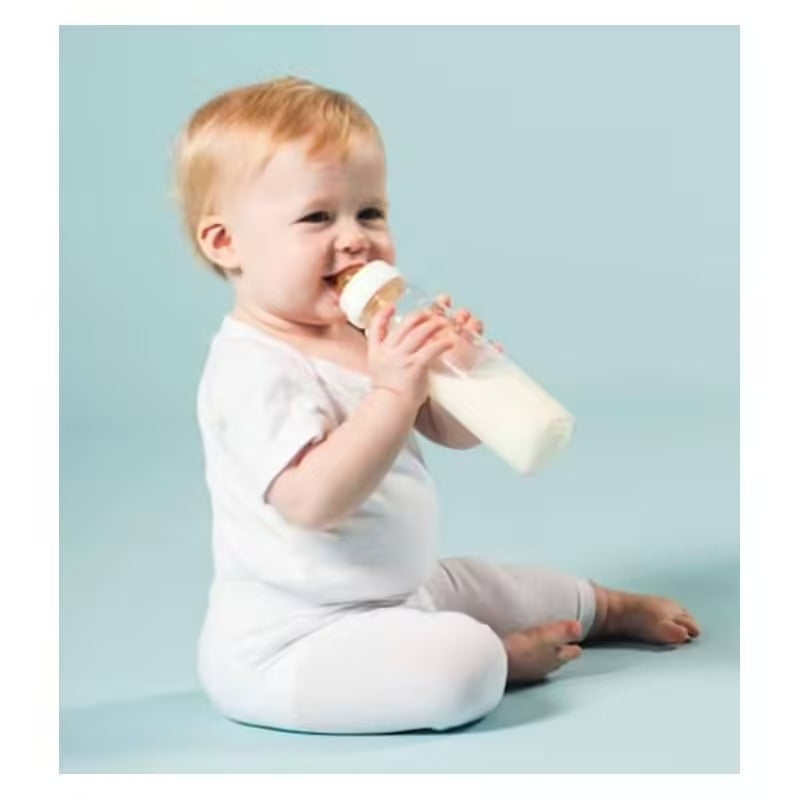 Biberon en verre transparent Babyride - pack de 2