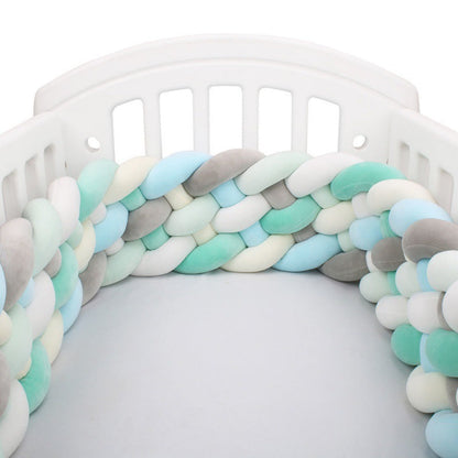 Tour de lit tressé bébé Babyride – Multicolore 6 Brins