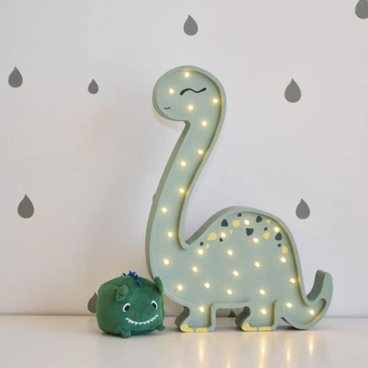 Lampe de chevet en bois naturel – Diplodocus