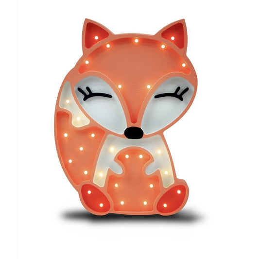 Lampe de chevet en bois naturel – Renard