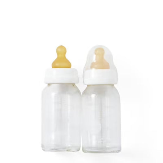 Lot de 2 biberons en verre 120ml Babyride
