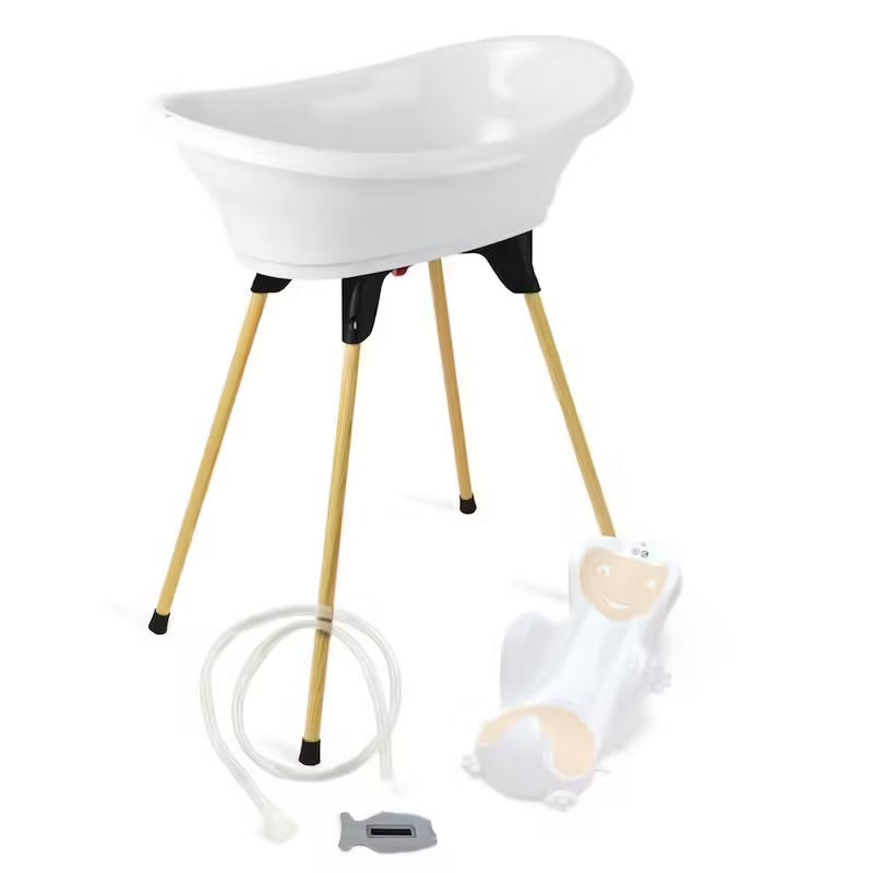 Pack bain bébé 5-en-1 Babyride – Baignoire sur pied, transat et accessoire
