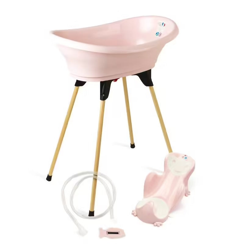 Pack bain bébé 5-en-1 Babyride – Baignoire sur pied, transat et accessoire