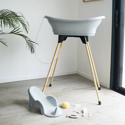 Pack bain bébé 9-en-1 Babyride – Baignoire sur pied, transat et accessoires