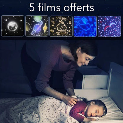 Veilleuse projecteur pour enfants – Terre étoilée